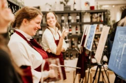Aktmalerei Berlin mit Weintasting