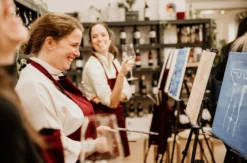 Aktmalerei Frankfurt am Main mit Weintasting
