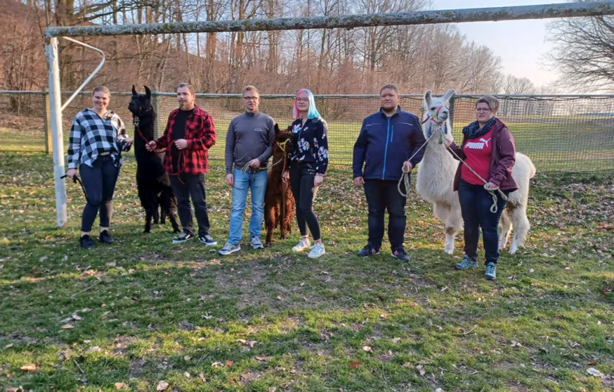 Alpaka Spaziergang Schönau-Berzdorf für 2