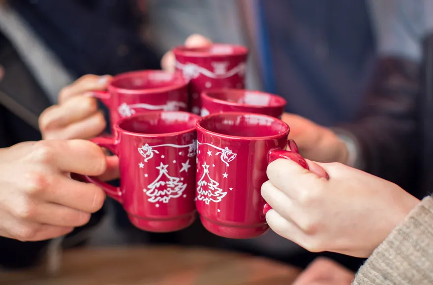 Alpaka Wanderung Ennigerloh mit Glühwein