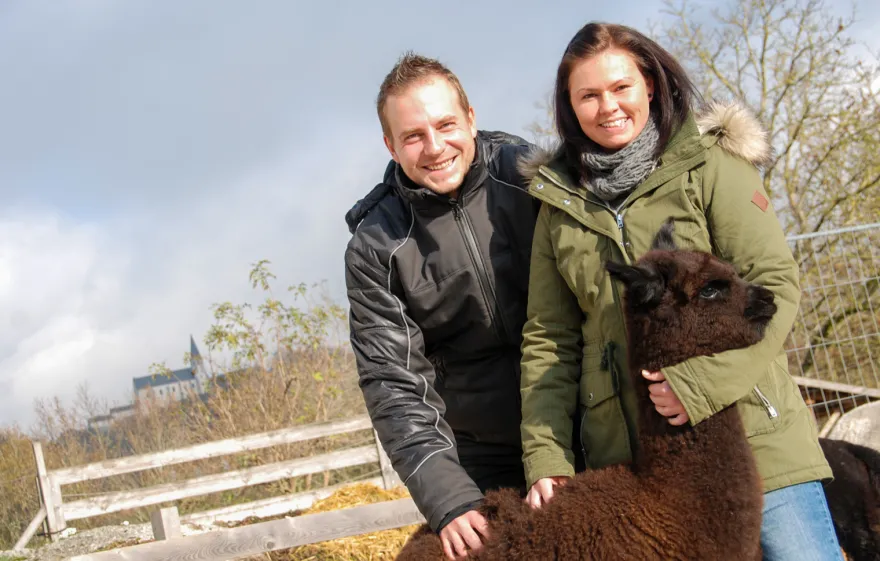 Alpaka Wanderung Sankt Thomas am Blasenstein für 2