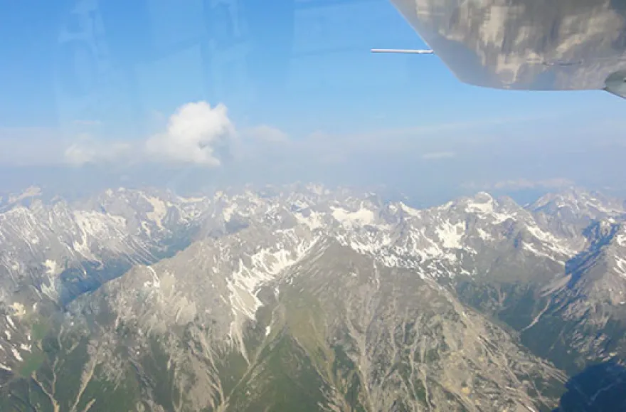 Alpen-Rundflug im Ultraleichtflieger