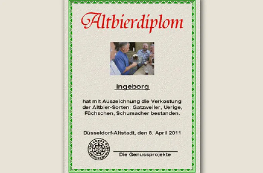 Altbier-Tour mit rheinischem Menü in Düsseldorf