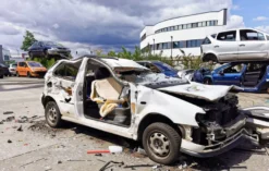 Auto zertrümmern Krostitz
