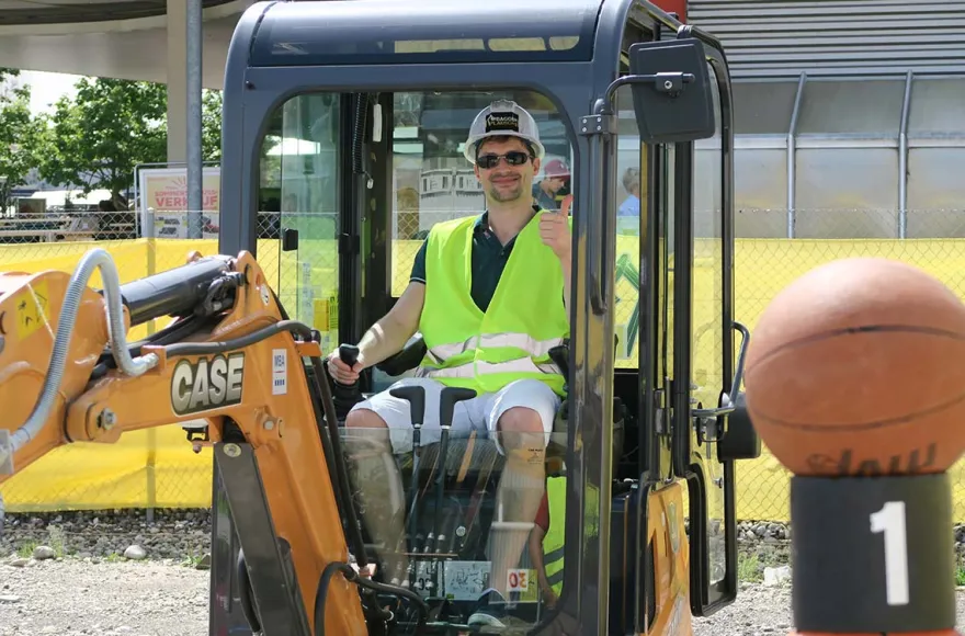 Bagger Erlebnis Gossau (kleiner Bagger)