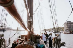 Barbecue unter Segeln Hamburg Elbe