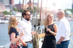 Barbecue unter Segeln Hamburg Elbe