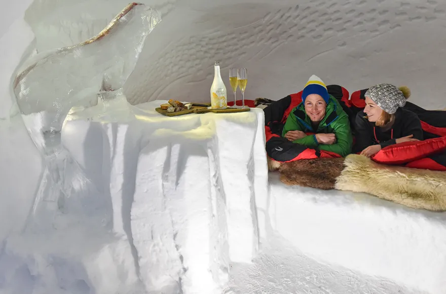 Übernachtung im Romantik-Iglu Davos für 2 (1 Nacht)