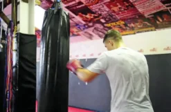 Boxen mit Personal-Trainer