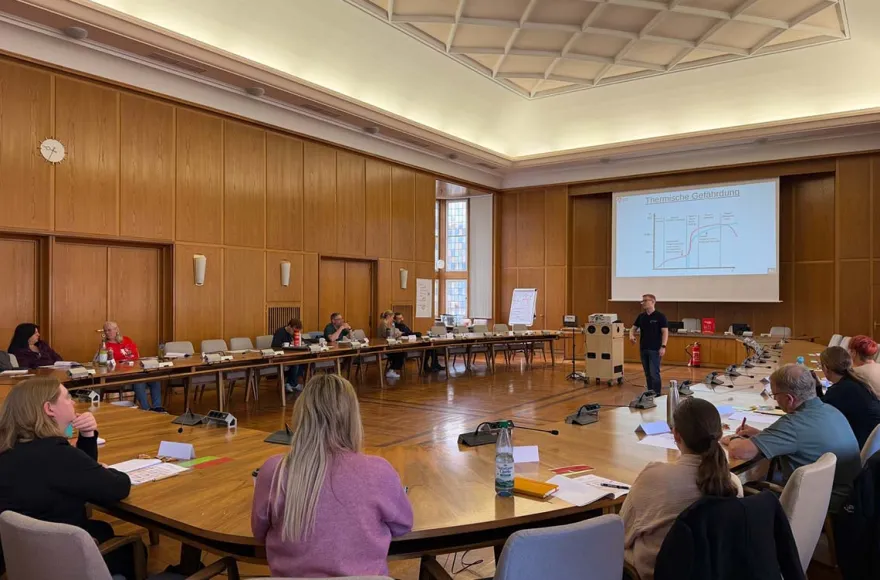 Brandschutztraining mit VR Mainz