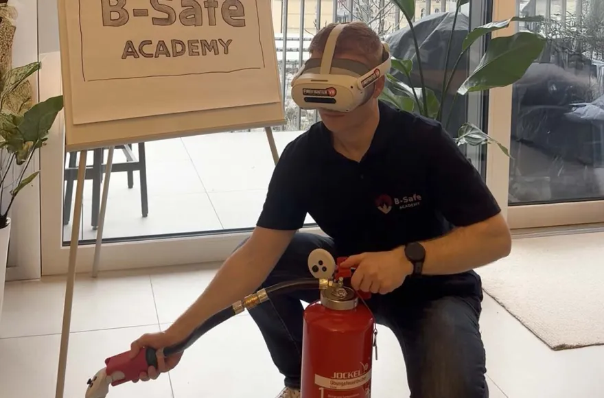 Brandschutztraining mit VR Mainz