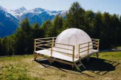 Bubble Übernachtung in der Bergfenster- Suite für 2 (1 Nacht) in Wallis