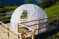 Bubble Übernachtung in der Bergfenster- Suite für 2 (1 Nacht) in Graubünden