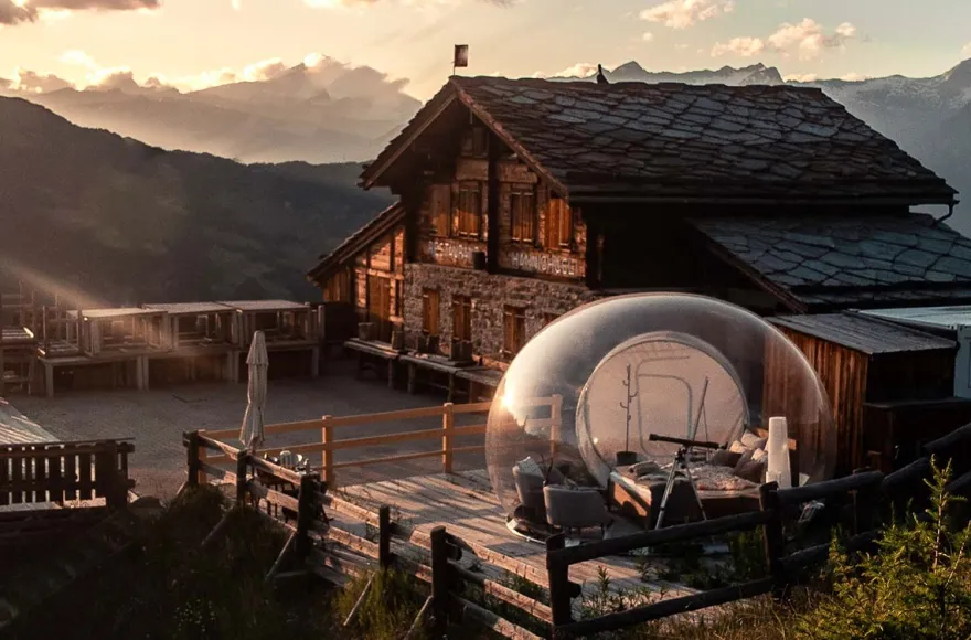 Bubble Übernachtung in der Deluxe- Suite für 2 (1 Nacht) in Wallis