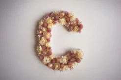 Buchstaben mit Trockenblumen selber machen Pliening