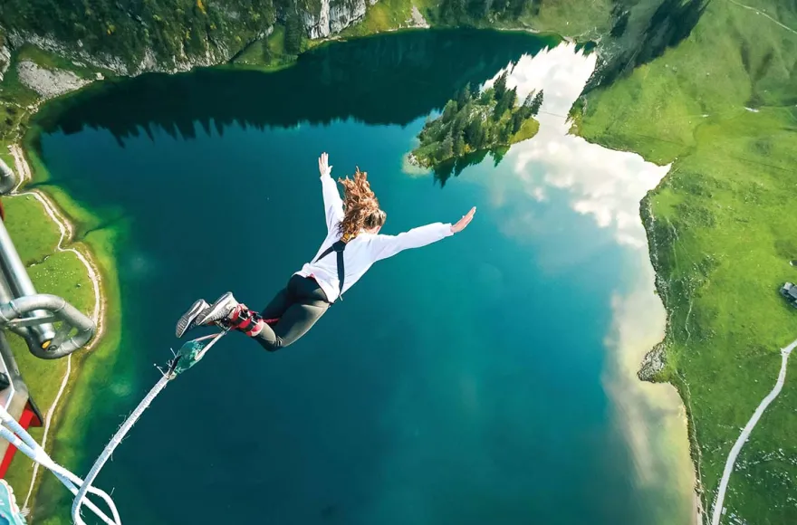Bungee springen am Stockhorn