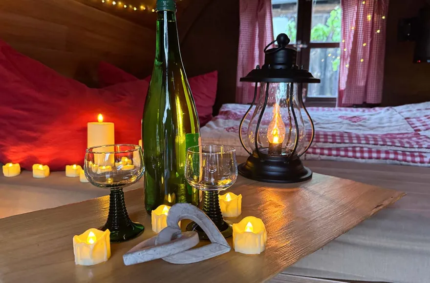 Candle-Light Übernachtung im Fass in Mittelfranken für 2 (1 Nacht)