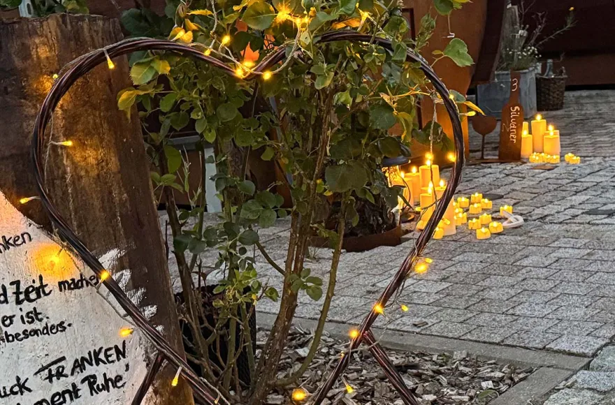 Candle-Light Übernachtung im Fass in Mittelfranken für 2 (1 Nacht)