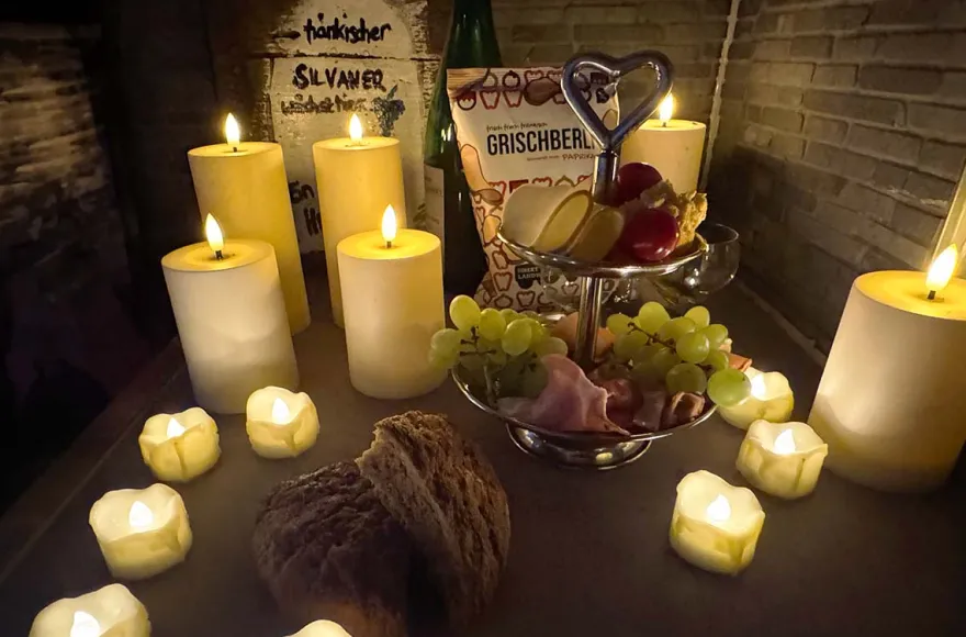 Candle-Light Übernachtung im Fass in Mittelfranken für 2 (1 Nacht)
