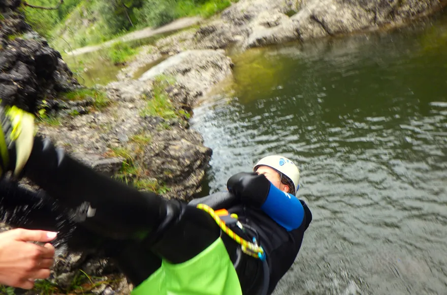 Canyoning-Einsteigertour Steeg (halbtags)