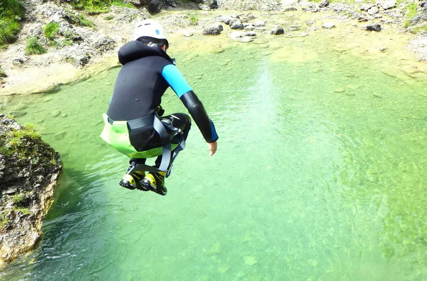 Canyoning-Einsteigertour Steeg (halbtags)
