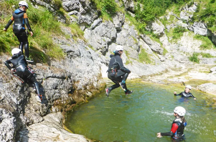 Canyoning für Kinder
