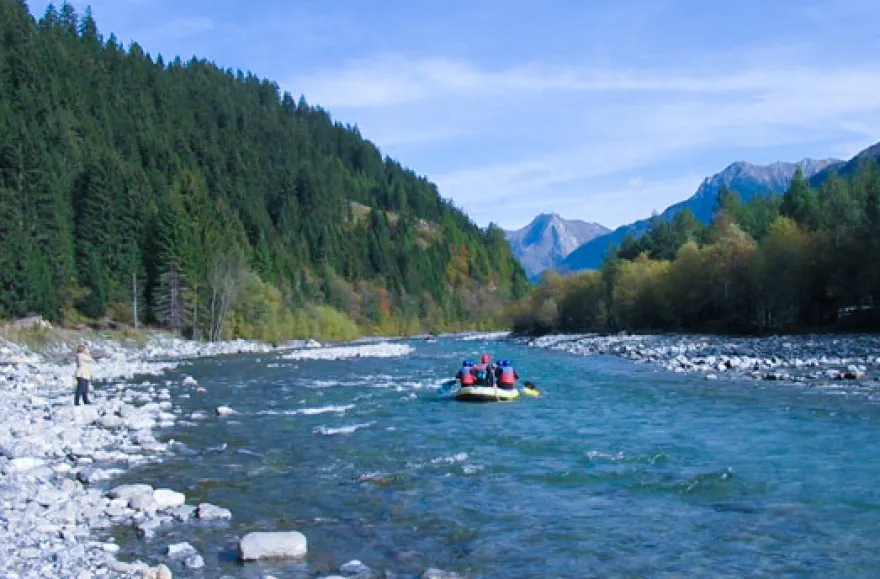Einsteiger-Rafting-Tour im Allgäu