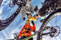 Fatbike-Downhill auf Schnee am Hochwurzen