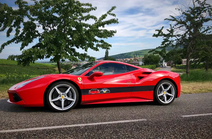 Ferrari fahren Bergstrasse im Elsass (6km)