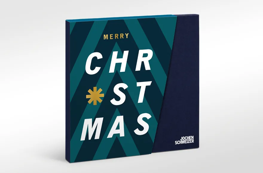 Flexibles Geschenk Merry Christmas - Streifen