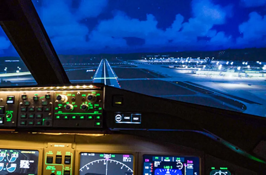 Flugsimulator Boeing 777 in Zürich (30 Min)