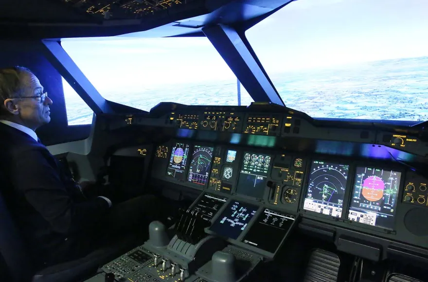 Flugsimulator Gensingen (A380 - Economy)