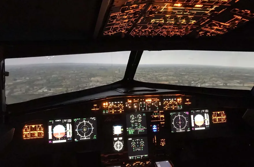Flugsimulator Hamburg (A320 - Economy lang)