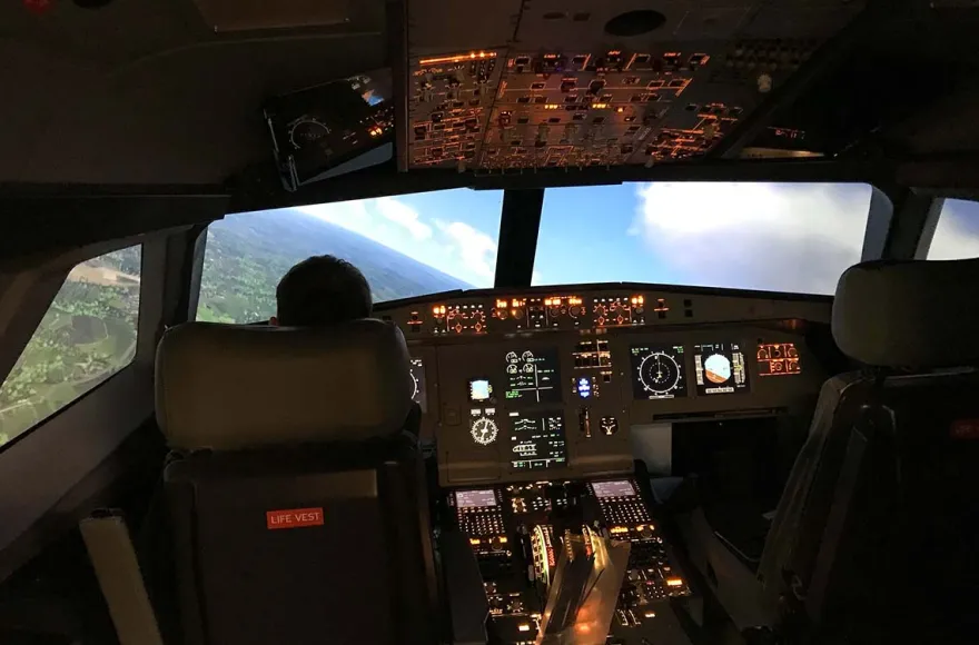 Flugsimulator Hamburg (A320 - Economy lang)