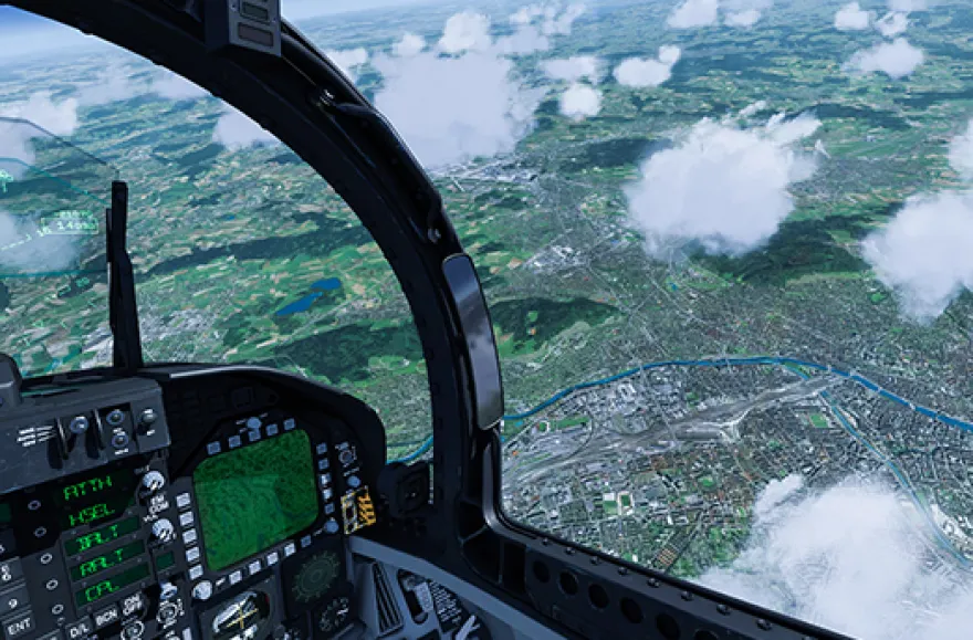 Flugsimulator Kampfjet F18 in Zürich