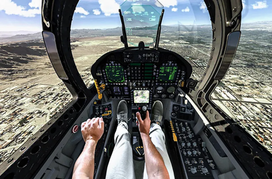 Flugsimulator VR in Frankfurt am Main (15 Min.)