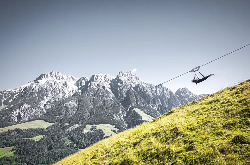Flying Fox XXL im Salzburger Land mit Video