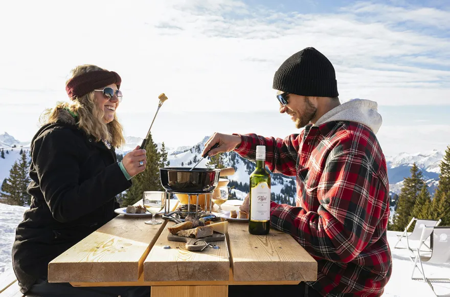 Fondue Deluxe im Iglu Kühtai