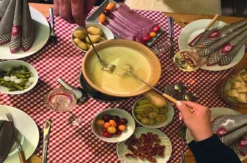 Fondue in der stehenden Skigondel Furth bei Landshut für 2