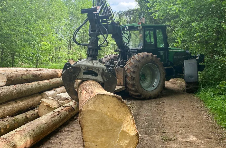 Forst Traktor fahren Kulmbach