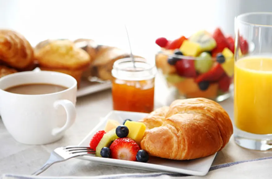 Frühstück im Hotel für 2