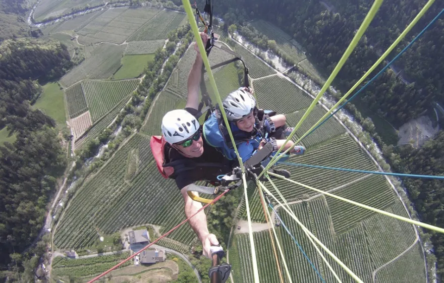 Gleitschirm Tandemflug Saltaus