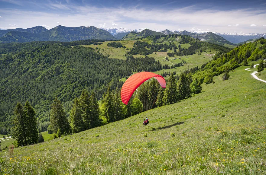 Gleitschirm Thermikflug Aschau im Chiemgau