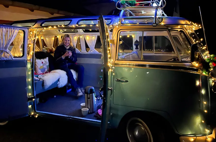 Glühwein-Fahrt VW Bulli