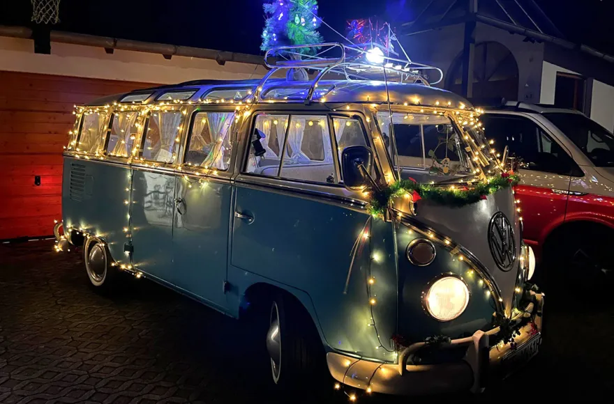 Glühwein-Fahrt VW Bulli