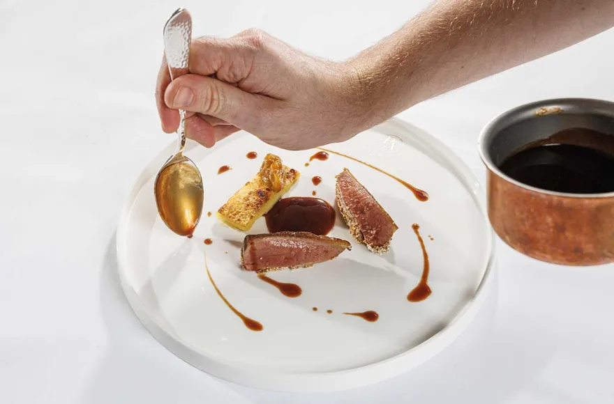 7-Gänge-Menü im Sterne-Restaurant Hamburg