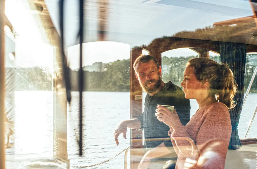Hausboot-Übernachtung am Zeuthener See für 5 (4 Nächte)