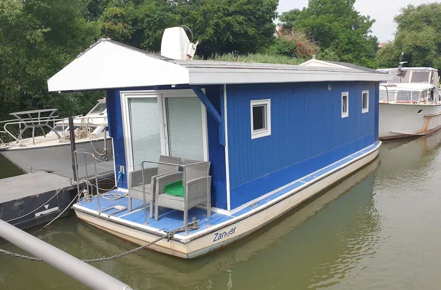 Hausboot Zander auf dem Rhein für 2 (4 Nächte)