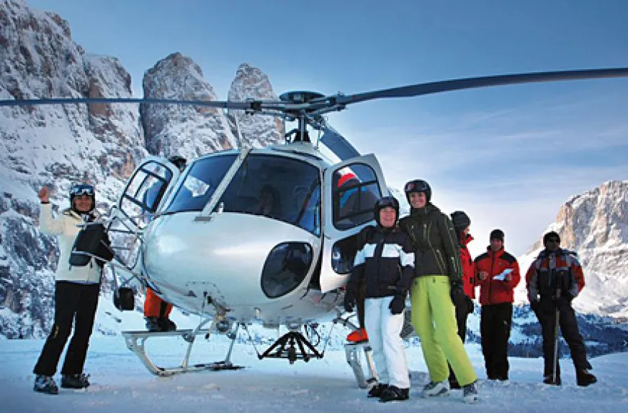 Heliskiing auf Südtirols Dolomiten