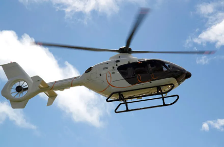 Heli-Stadionrundflug übers Rheinland
